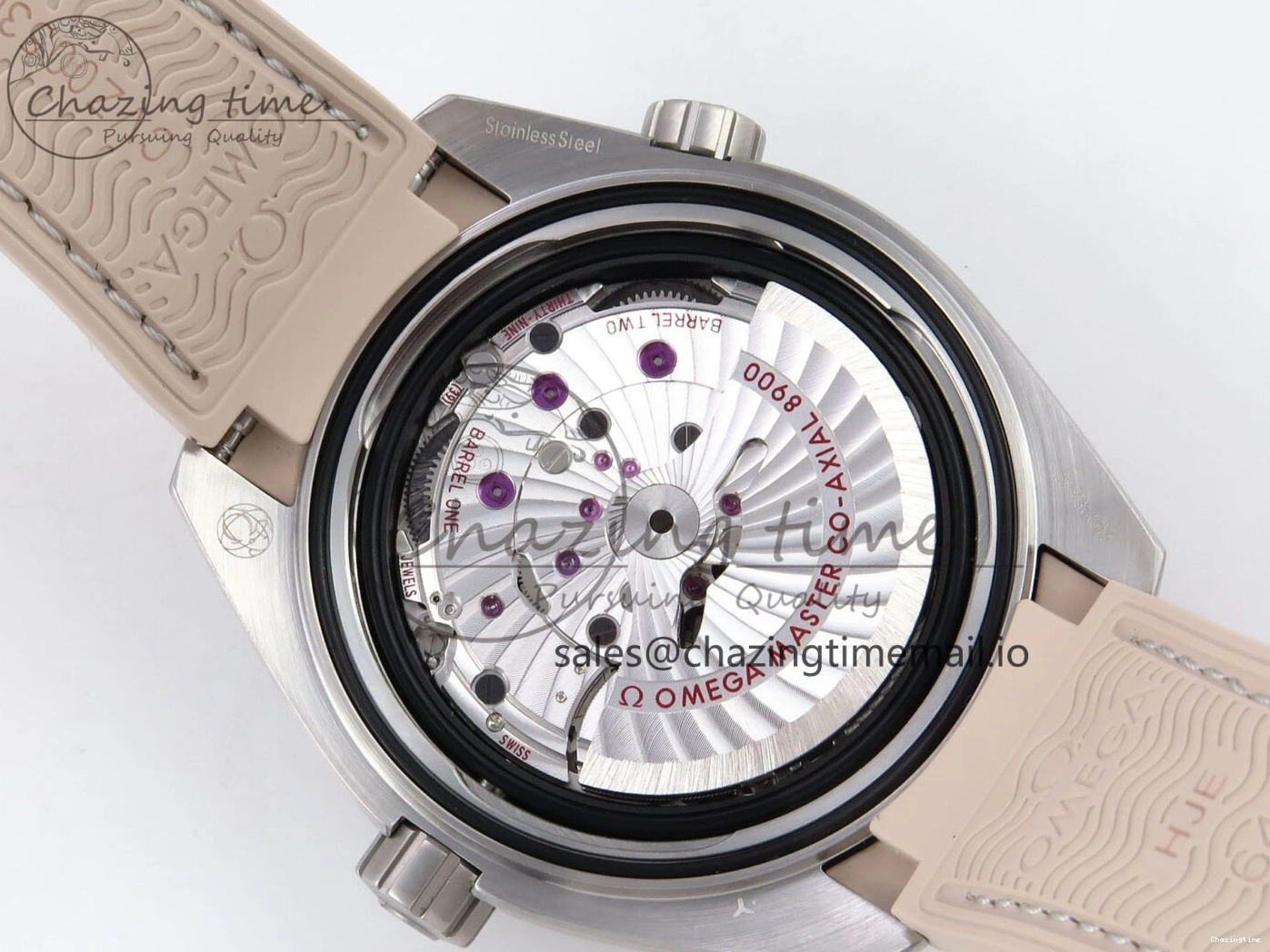 0323 Planet Ocean 43.5mm SS VSF 1:1 Best Edition Brown Bezel Sand Dial on Sand Rubber Strap A8900 Super Clone Neat 7710